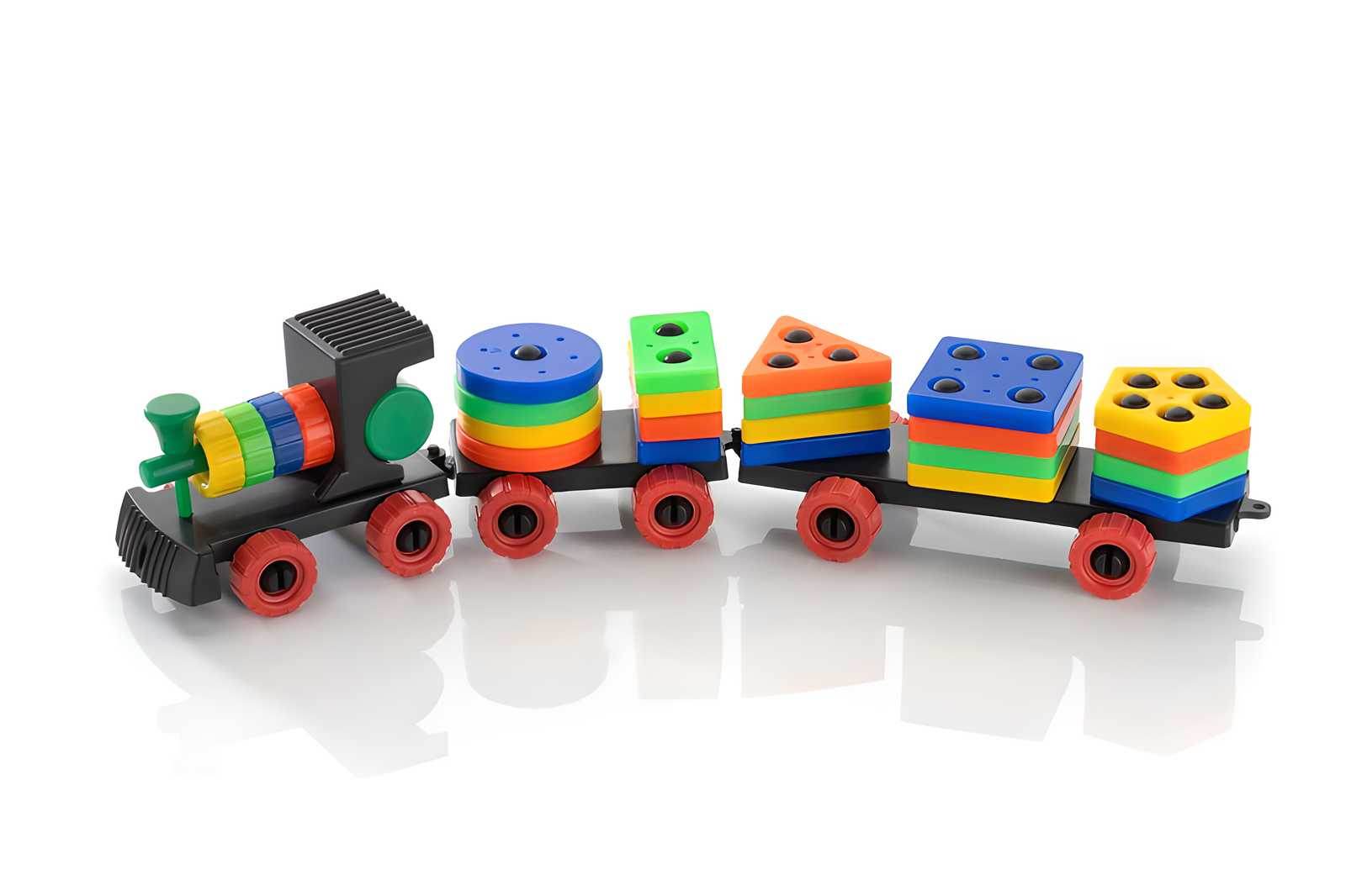 Train with Shape Sorter & Pegs - Fine Motor Skills Toys - NARIX INDIA 