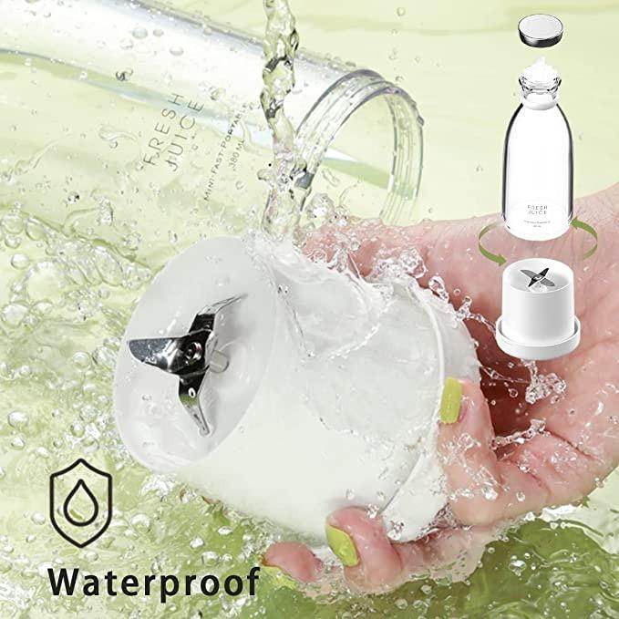 MIXEN Fresh Juice Portable Blender, 350ML Smoothie Blender Bottle, Grinder For Smoothie or Shakes, Baby Food, Personal Mixer, Mini Juicer Travel/School/Office/Workout/Travel Use - NARIX INDIA 