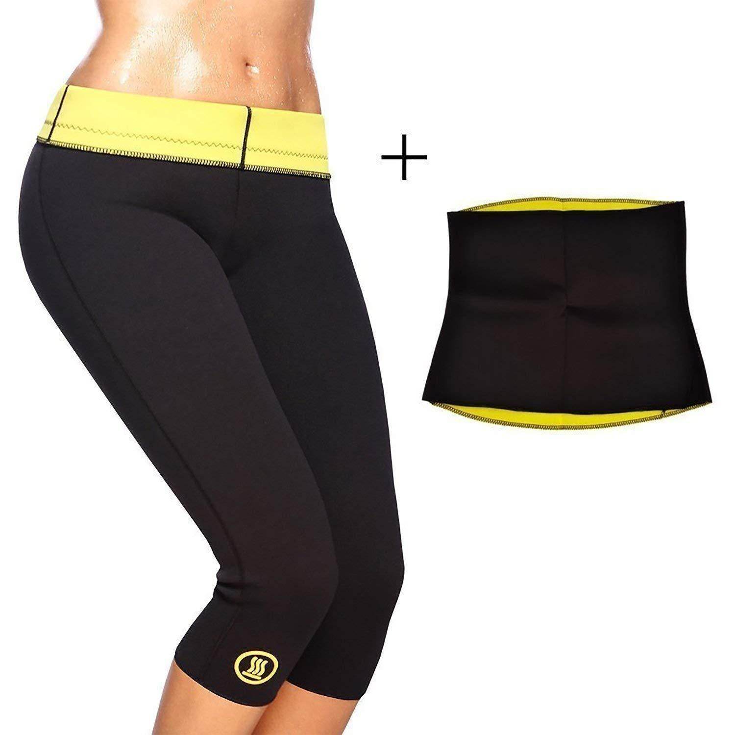 Combo Hot Shaper Pants and Hot Shaper Slimming Belt for Man & Women - NARIX INDIA 