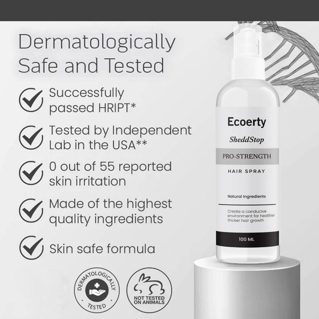Ecoerty SheddStop Pro-Strength Hair Spray 100ml Pack of 1 - NARIX INDIA 