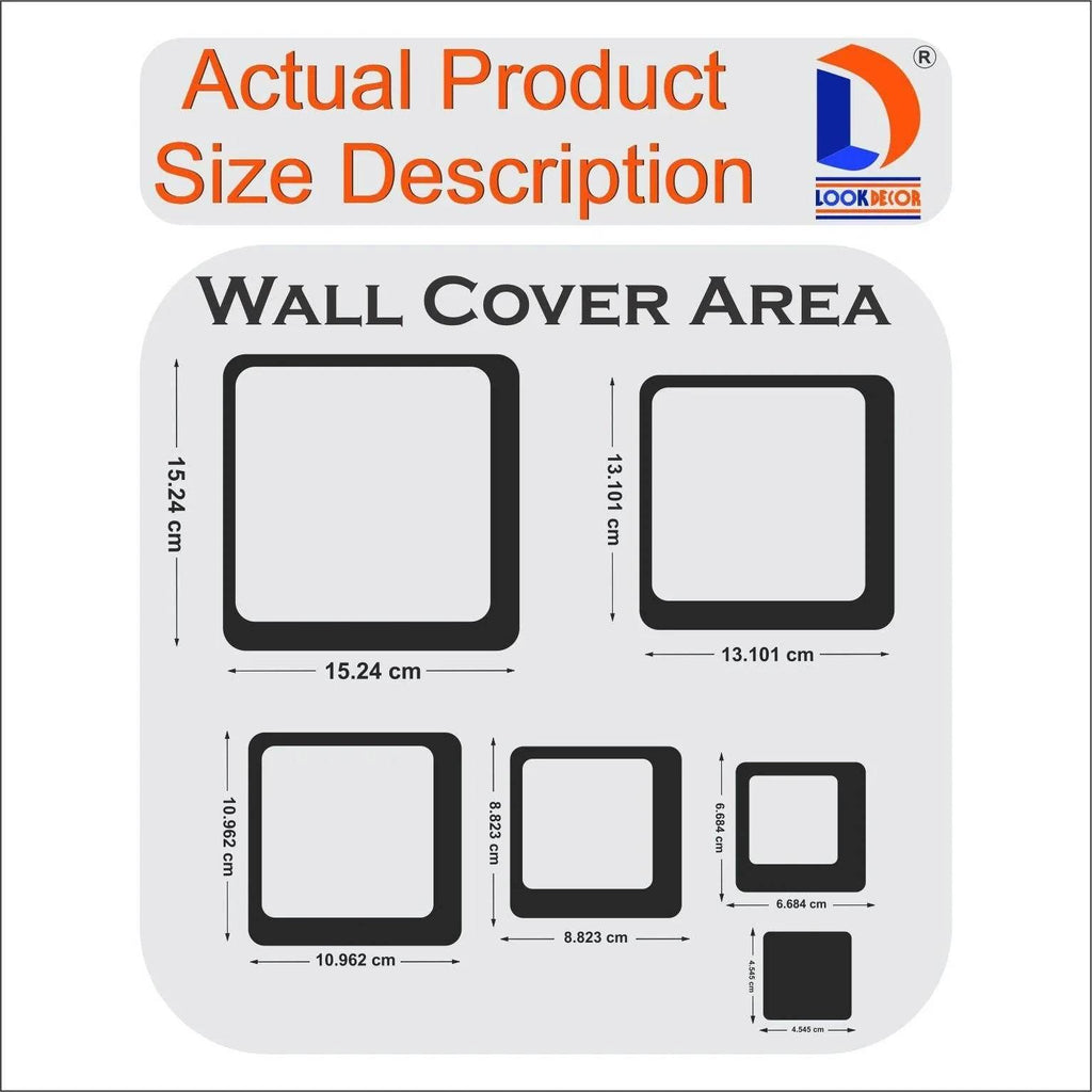 3D Acrylic Mirror Wall Sticker Decoration - NARIX INDIA 