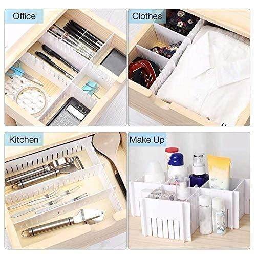 8 Pcs Adjustable Drawer Organiser Dividers - NARIX INDIA 