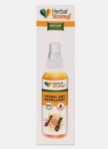 HERBAL STRATEGI Ant Repellent Spray Non-Toxic 100% Herbal Stain Free (100 ml) (Pack of 2) - NARIX INDIA 
