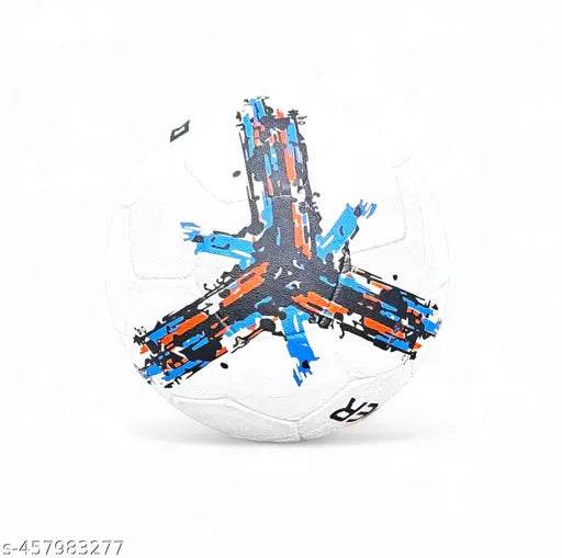BOLT Thunder Football | Rubberized Moulded | Suitable for Hard Ground Without Grass | Training Ball | Soccer Ball | for Men/Women | Football Size - 5 (White) - NARIX INDIA 
