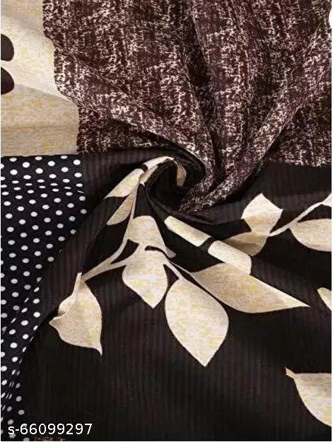 FABRIC FOUNDATION 145 TC 3D Printed PolyCotton 1 SingleBed Bedsheet with 1 Pillow Covers (Size - 60x90 Inches) - NARIX INDIA 