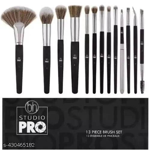 Adya Studio New Professional Makeup Brush Set of 13- Black - NARIX INDIA 