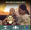 FASTIC Cute Panda,USB Rechargeable, 7-Colors Changing Light, Room Decor Night Lamp (White) - NARIX INDIA 