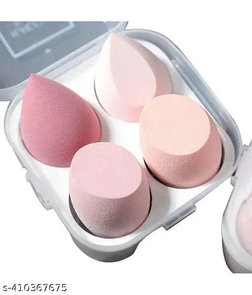 Ultra soft Blender Makeup Sponge Set of 4 with box (Multicolor) - NARIX INDIA 