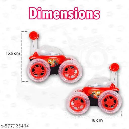Rechargeable Remote Control Stunt Car 360 Spins, Flips and All-Terrain Rolling Rechargeable Toy - NARIX INDIA 