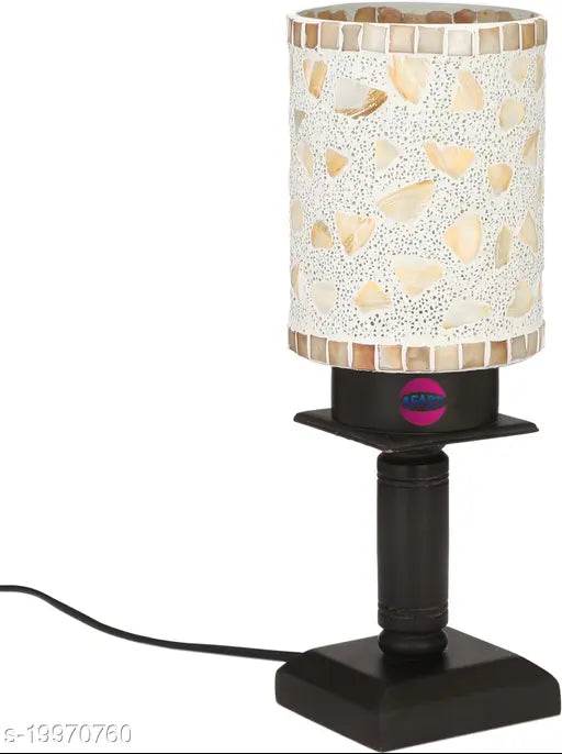 Afast Designer Decorative Wooden Table Lamp With Hand Decorative Glass Shade For Colorful Magical Lighting Effect-BT21 - NARIX INDIA 