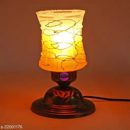 New Stylish Designer Decorative Metal Table Lamp With Hand Decorative Colorful Glass Shade For Magical Lighting Effect - NARIX INDIA 