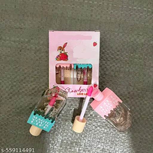 Premium Quality Ice Cream Shape Waterproof Lip Gloss (Pack Of 2Pcs) - NARIX INDIA 