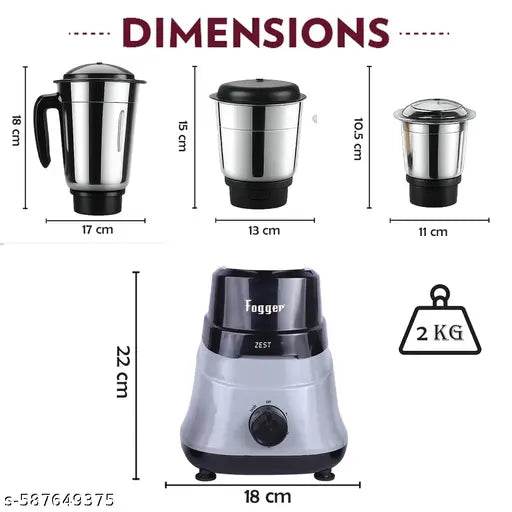 New Amazing 3 jar Mixer grinder/Mixer Grinder/Blender/Food processor/Kitchen appliance Cooking aid/Mixing machine/Grinding machine/Electric mixer grinder - NARIX INDIA 