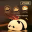 SKYNZE Panda Night Light for Kids,Cute Touch LED Desk Lamp,Silicone Nursery Light for Baby/Toddler Room,Rechargeable Bedside Lamp for Breastfeeding,Nightlights for Childreen/Boy/Grils Funny Gift ( SLEEPING LAZY PANDA ) - NARIX INDIA 