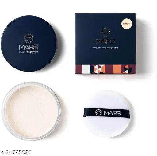 MARS High Definition Ultra Fine Matte Loose Powder Compact (Soft Light, 8 g) - NARIX INDIA 