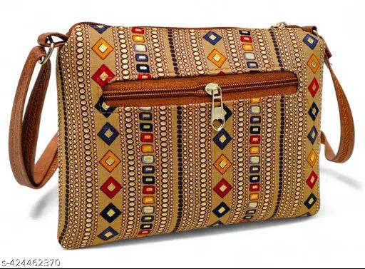 Ikkat Sling Bag for Women & Girls – Stylish, Versatile, and Trendy - NARIX INDIA 