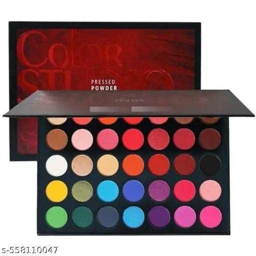 Eyeshadow Palette 35 Colour Makeup Palette Highlighters Eye Make Up High Pigmented Professional Matte and Shimmery Finish - Multicolor - NARIX INDIA 