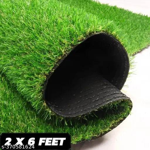 2 X 6 FEET…..Artificial Grass, AH DECOR Artificial Grass, 25MM High Artificial Grass Mat Carpet for Balcony, Garden, Natural Fresh Looking Green Grass 2 X 6 FEET Artificial Grass Carpet, Natural Green) - NARIX INDIA 