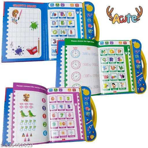 Intelligent Book|Sound Book|Activity Book for Babies & Toddler|Abc , Numbers, Common Fruit, And many more - NARIX INDIA 