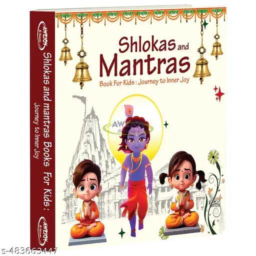 AWEJOY Shlokas and Mantras Books For Kids - Board Book for Children with Clear Text and Image | Sanskrit Shlokas/Mantras with English Meaning | A Journey through India's Rich Culture and Tradition Board book – 19 September 2024 - NARIX INDIA 
