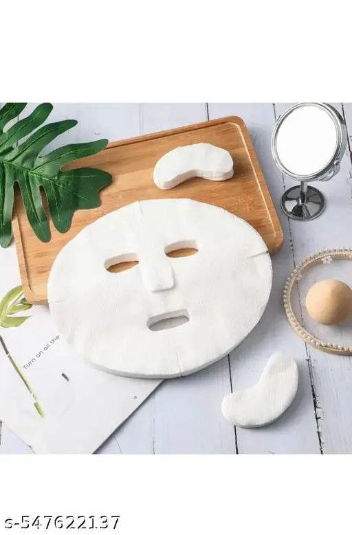 50 Pcs Cotton Face Mask Sheets Dry Facial Sheet Mask Natural DIY Face Mask Skin Care Paper Cotton Spa Sheets 30% off - NARIX INDIA 