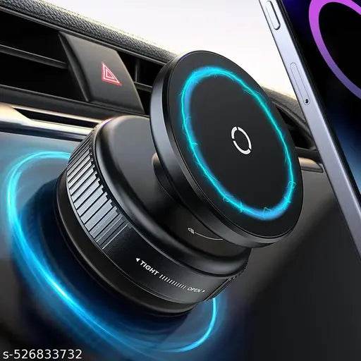 DELLZO® [2025 Innovation Magnetic Phone Holder, 360° Rotatable Foldable Retractable Grip Pro 2.0 Vacuum Suction Mount for Car - NARIX INDIA 