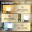 Touch Control LED Table Lamp For Decoration Rotating 360 Degree Moon Night Light Lamp Remote & Touch Control Night Light with 3-Color Dimmable Brightnesss and USB Cable, Lamp for Kids Room, Night Bulb, Cople Bedroom, Diwali décor, Home decor - NARIX INDIA 