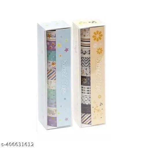 Multi Design 20 Rolls Washi Tape Set - 15mm Wide, Colorful Multi Style Design, Decorative Tapes for Arts, DIY Crafts, Bullet Journals, Planners, Gift Wrapping (Set of 20, Multicolor) - NARIX INDIA 