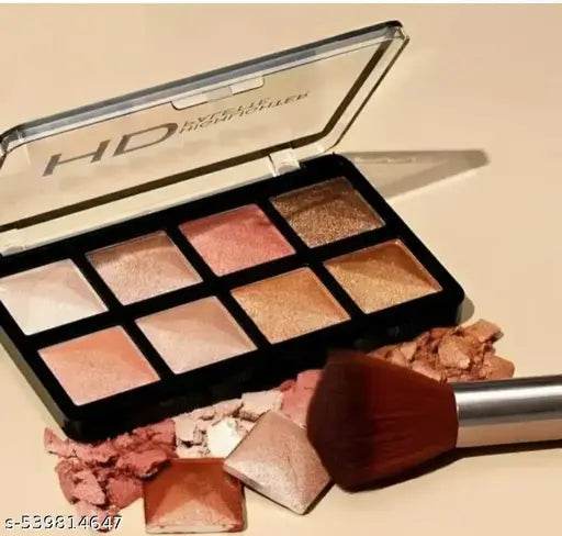Branded and Trending 8 Colors HD Face Highlighter Multicolor For Women And Girl's | Highlighter | Multicolor Highlighter | Best Highlighter | Branded Highlihter For Women | Best Quality Highlighter HD - NARIX INDIA 