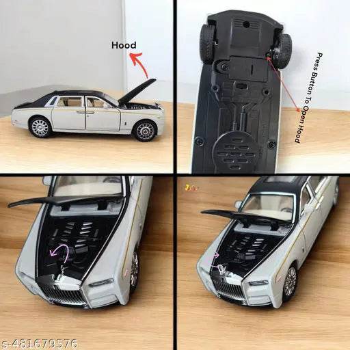 Rolls Royce Phantom Model Car 1:32 Scale Exclusive Alloy Metal Car, Pull Back & Door Openable Car. - NARIX INDIA 