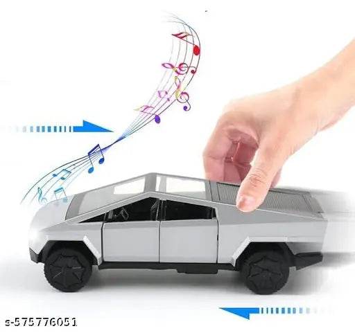 Tesla Cyber Truck 1:36 Scale Model Pull Back Vehicles Light and Sound - NARIX INDIA 