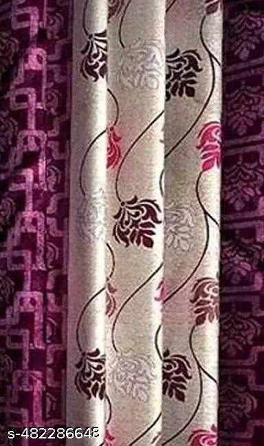 Newlook Polyester Door curtains (4 ft X 7 ft) pack of 2 - NARIX INDIA 