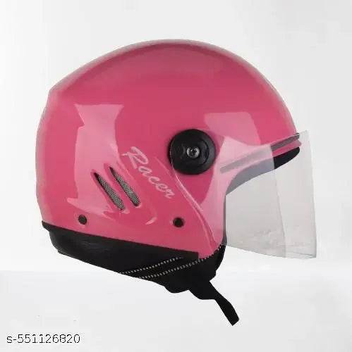 HALF FACE PINK TRACK ISI APPROVED HELMET - NARIX INDIA 