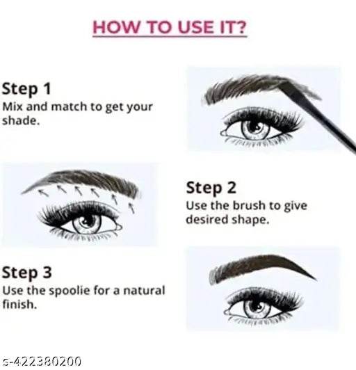 Cosmetics Makeup Kit - Eyebrow Powder Sculpting Kit with Built - NARIX INDIA 