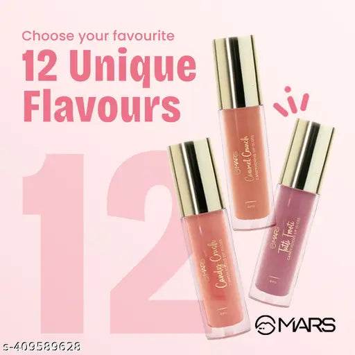MARS Candylicious Colored Lip Gloss for Women | Hydrating & High Shine | Lightweight Weight & Comfortable | Non-Sticky | Enriched with Vitamin-E (4.0ml) ( 12-BERRY BURST ) - NARIX INDIA 