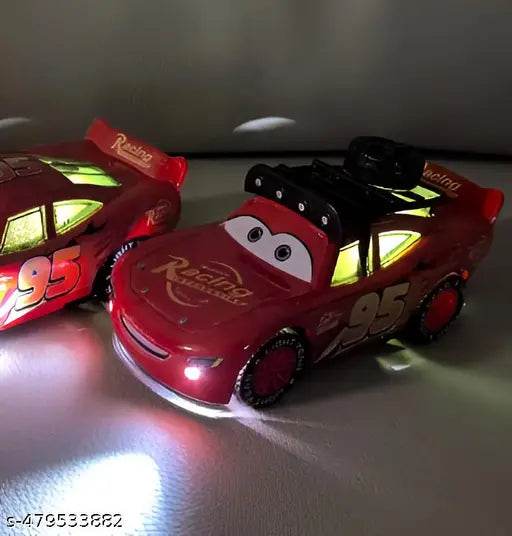 Diecast Mcqueen Car For Kids, Metal Car, Pull Back Action, Lightning & Music (Red, Pack of: 1) - NARIX INDIA 