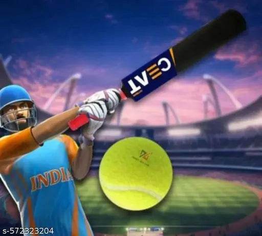 CEAT Cricket Bat | Hard Plastic Bat Full Size | Tennis Cricket Bat For Adults | Heavy Duty Fiber Bat | Tournament-Standard Quality With Enhanced Durability & Comfort Grip (Black) - NARIX INDIA 
