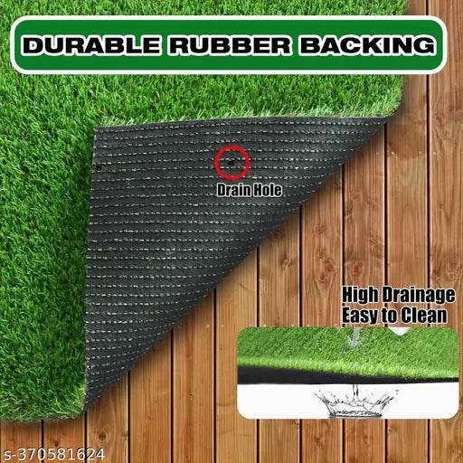 2 X 6 FEET…..Artificial Grass, AH DECOR Artificial Grass, 25MM High Artificial Grass Mat Carpet for Balcony, Garden, Natural Fresh Looking Green Grass 2 X 6 FEET Artificial Grass Carpet, Natural Green) - NARIX INDIA 