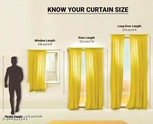 Shivaaksh Polyester Window Curtain (Pack Of 2) 5ft - NARIX INDIA 