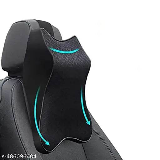 Car Seat Headrest Neck Rest Cushion, Car Neck Pillow Durable 100% Pure Memory Foam Neck Pillow With Breathable Removable Cover, Comfortable Ergonomic & Neck Pain Relief (1 PC) - NARIX INDIA 