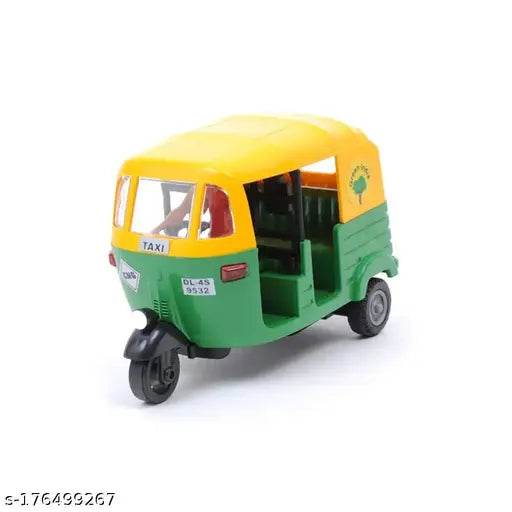 SHEEL Toys Plastic Pull Back Auto Rickshaw, Number Of Pieces: 1, Multicolour - NARIX INDIA 