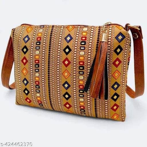 Ikkat Sling Bag for Women & Girls – Stylish, Versatile, and Trendy - NARIX INDIA 