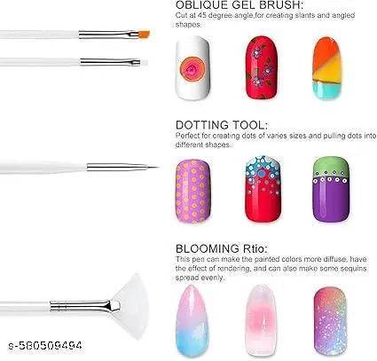 15pcs Nail Art Bruches Set n3 - NARIX INDIA 