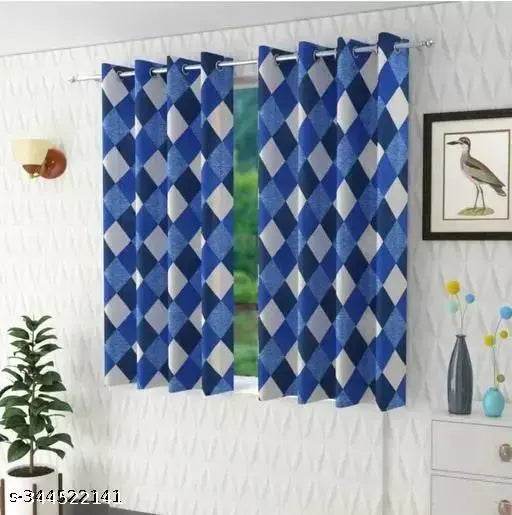 Shivaaksh Polyester Window Curtain (Pack Of 2) 5ft - NARIX INDIA 
