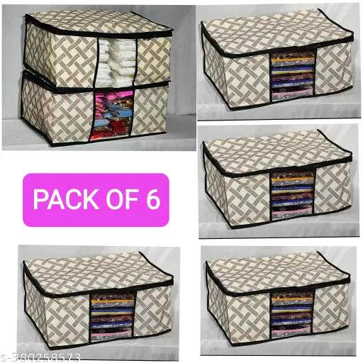 storage cover/ multipurpose fabric organizer/ saree cover/ non woven bag/ wardrode organizer/ multipurpose bags/premium quality combo. - NARIX INDIA 