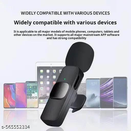 Dual Wireless Microphone for YouTube, Vlogging, Recording for Android and others, Wireless Mic, Wireless Microphone, Wireless Mic for Mobile, Wireless Mic for YouTube, Wireless Mic for Vlogging, Wireless Collar Mic - NARIX INDIA 