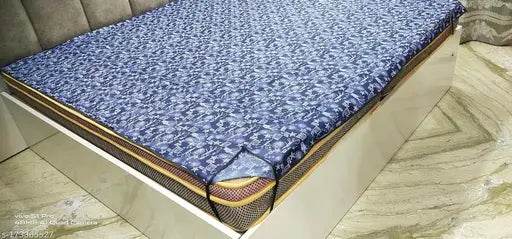 Home Dressing Waterproof Double Bed Protecting Mat King Size Mattress Protector Cover with Elastic Strap on 4 Sides (72 * 75 inches) - NARIX INDIA 