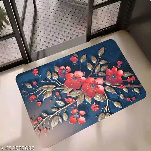 Non-Slip Mat Absorbent Flower Bath Mat Soft Super Absorbent - NARIX INDIA 