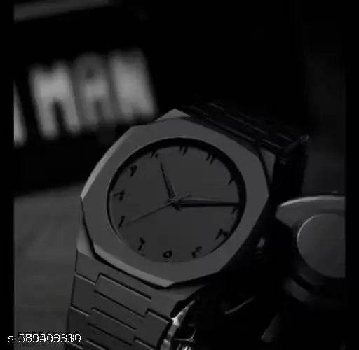 Men's Watch with Arabic Numerals Matte Black Minimalists Analoge Watch | Trending Wristwatch - NARIX INDIA 