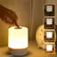 Touch Control LED Table Lamp For Decoration Rotating 360 Degree Moon Night Light Lamp Remote & Touch Control Night Light with 3-Color Dimmable Brightnesss and USB Cable, Lamp for Kids Room, Night Bulb, Cople Bedroom, Diwali décor, Home decor - NARIX INDIA 